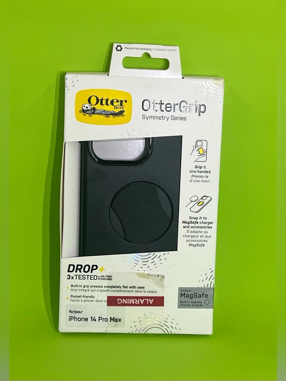 OtterBox OtterGrip Symmetry Series iPhone 14 Pro Max Case - Black